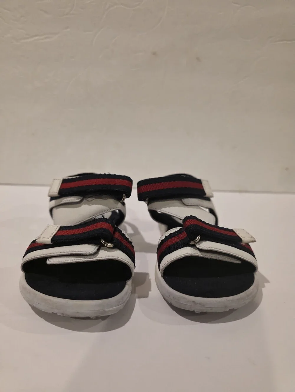 Gucci Kids Web Stripe Strap Leather Sandals​Details​